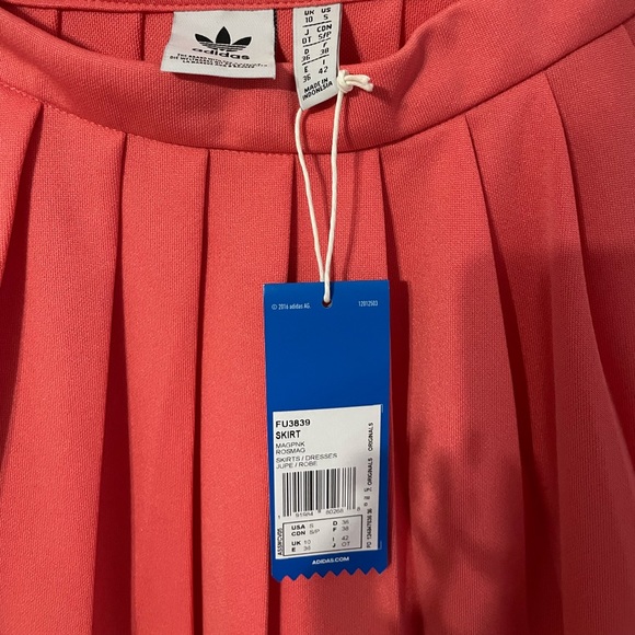 NWT Adidas Salmon Pink Mini Skirt - Picture 2 of 2